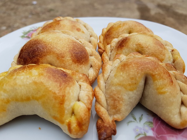Chaussons au poulet sauce yaourt